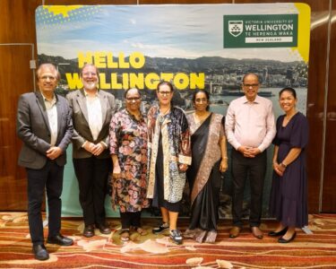 Team Olive with the high level delegates from Victoria University of Wellington!